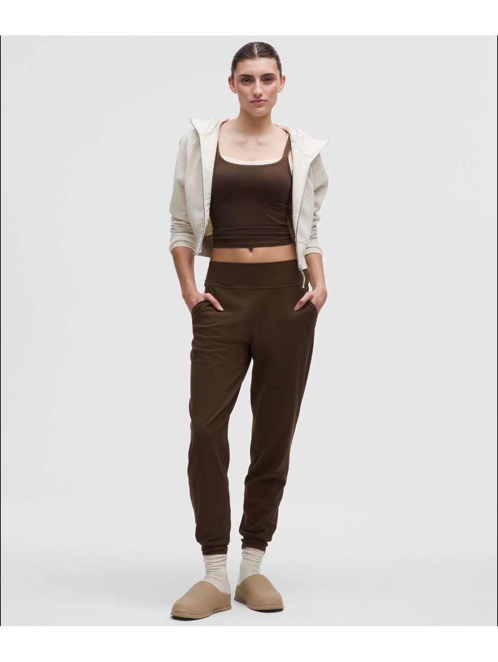 New Drop Lululemon Align HR Joggers Reg - Walnut Crunch Size 10 NWT